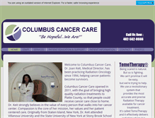 Tablet Screenshot of columbuscancercare.com